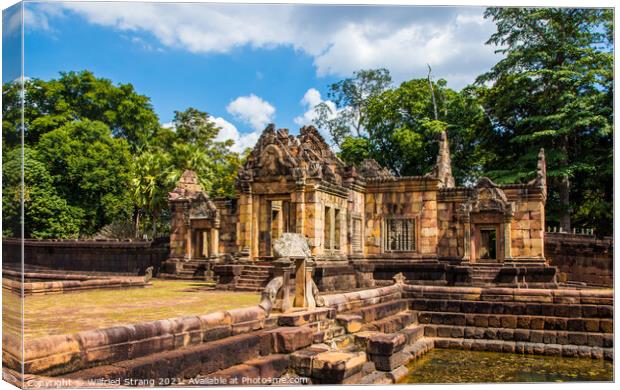 Prasat Mueng Tam temple in Buriram Thailand Asia Canvas Print by Wilfried Strang