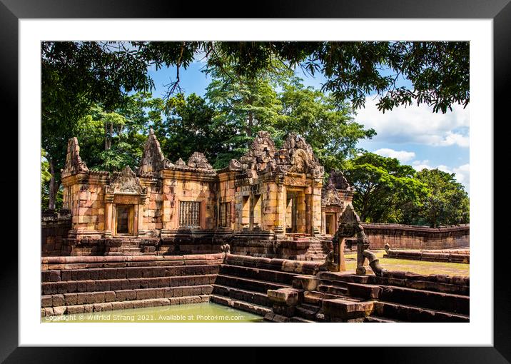 Prasat Mueng Tam temple in Buriram Thailand Asia Framed Mounted Print by Wilfried Strang