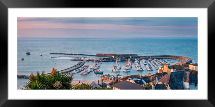 Lyme Regis at dawn. Framed Mounted Print by Bill Allsopp