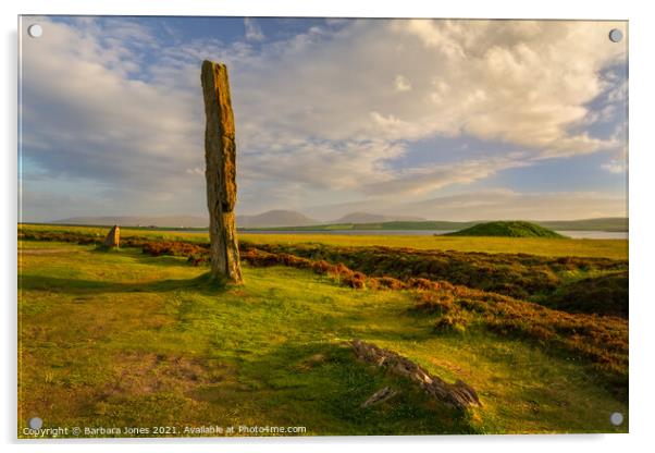 Ring of Brodgar and Hoy, Orkney Isles  Acrylic by Barbara Jones