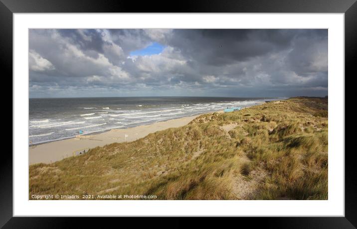 Storms on the Belgian Coast near Oostende  Framed Mounted Print by Imladris 