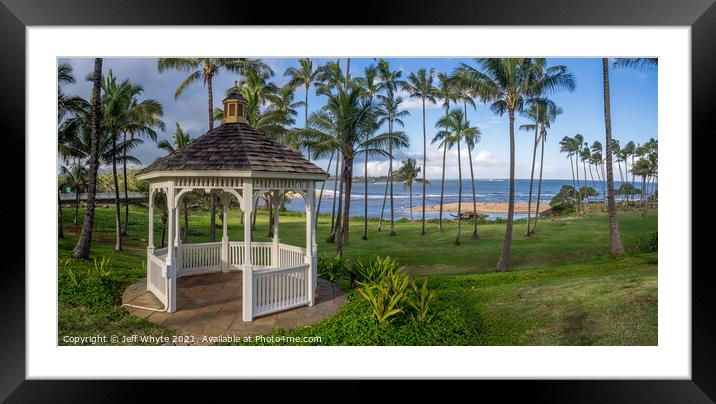 Kauai near Kapa'a Framed Mounted Print by Jeff Whyte