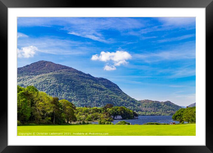 Muckross Lake and Torc Mountain, County Kerry, Ire Framed Mounted Print by Christian Lademann