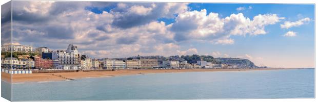 Hastings panorama. Canvas Print by Bill Allsopp