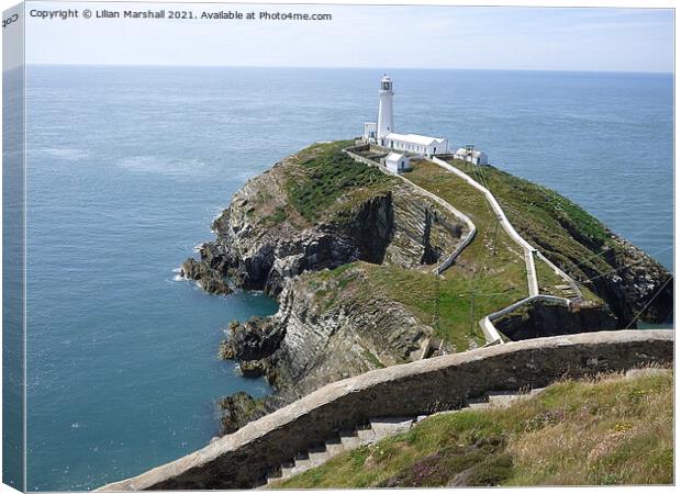 South Stack Lighthouse.   Canvas Print by Lilian Marshall