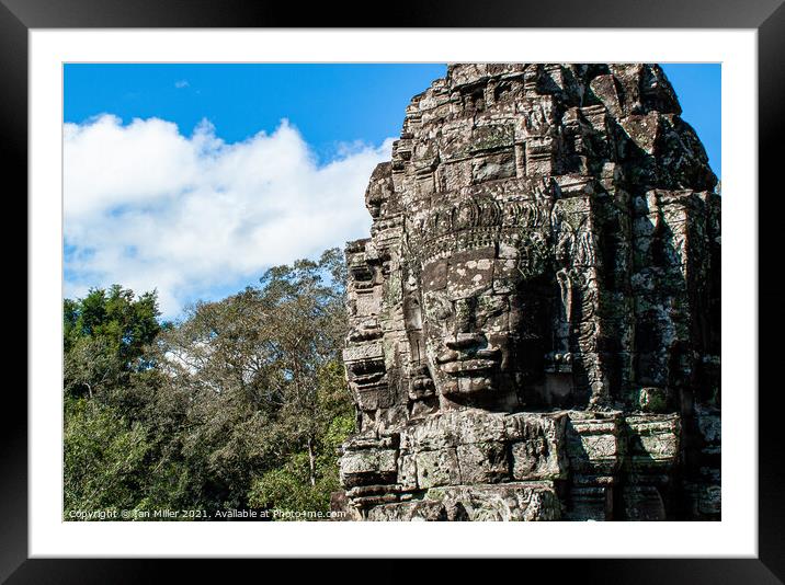 Angkor Thom, Cambodia Framed Mounted Print by Ian Miller