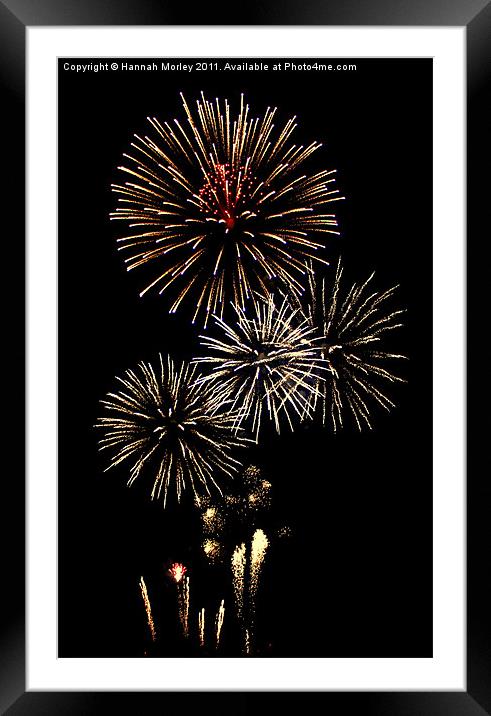 Fireworks at Airbourne, Eastbourne Framed Mounted Print by Hannah Morley