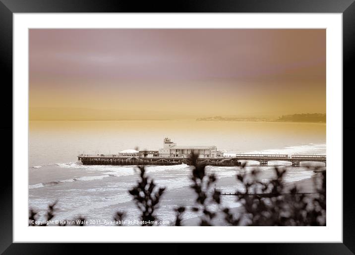 Stormy Pier Framed Mounted Print by Kelvin Futcher 2D Photography