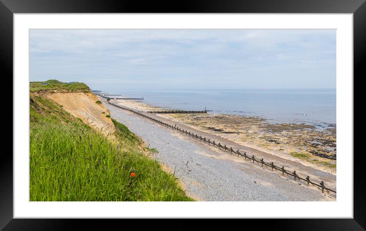 West Runton beach panorama Framed Mounted Print by Jason Wells