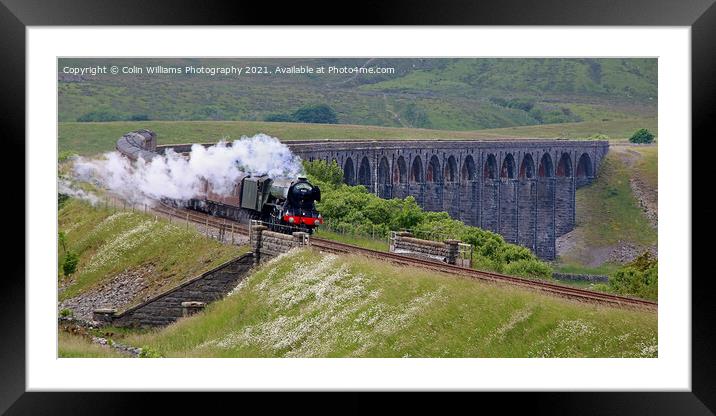 60103 Flying Scotsman at  Ribblehead  1 Framed Mounted Print by Colin Williams Photography