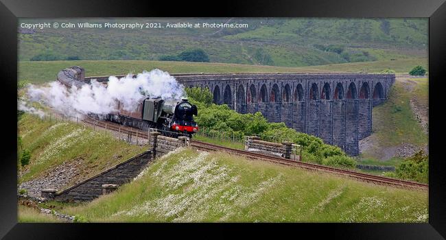 60103 Flying Scotsman at  Ribblehead  1 Framed Print by Colin Williams Photography