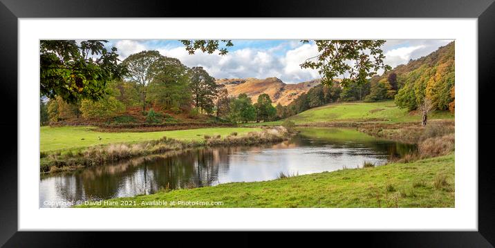 Cumbrian River Framed Mounted Print by David Hare