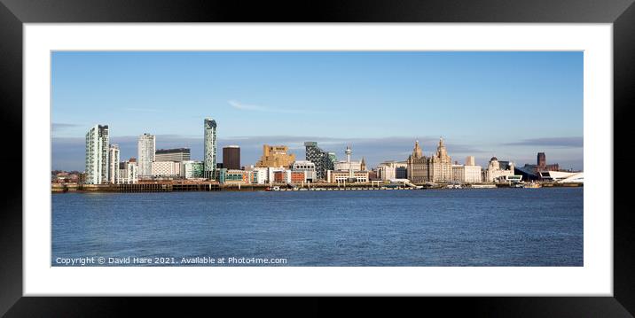 Liverpool Seafront Framed Mounted Print by David Hare