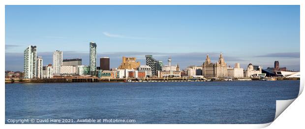 Liverpool Seafront Print by David Hare