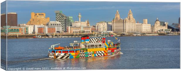 Mersey Ferry Canvas Print by David Hare