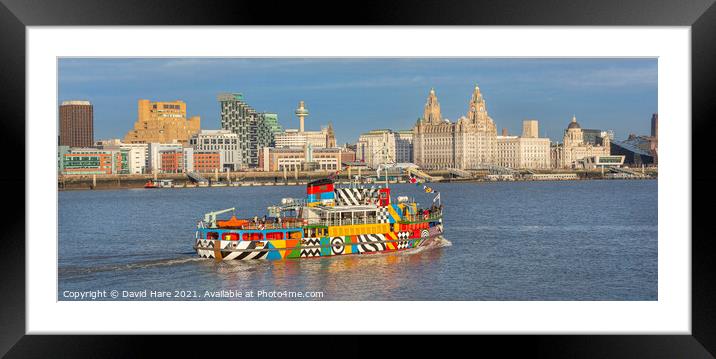 Mersey Ferry Framed Mounted Print by David Hare