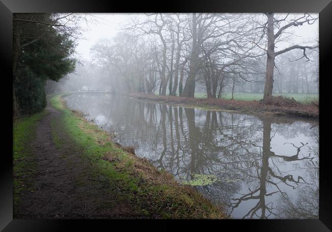 Mist over the river Framed Print by Alan Jackson