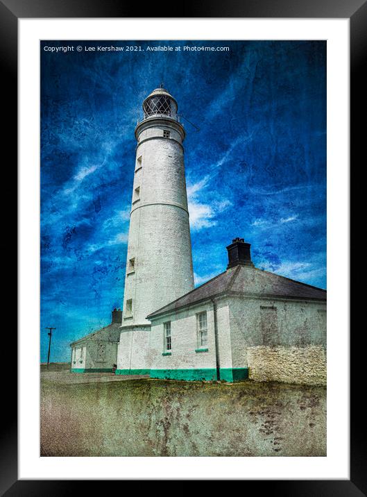 Nash Point Lighthouse Framed Mounted Print by Lee Kershaw