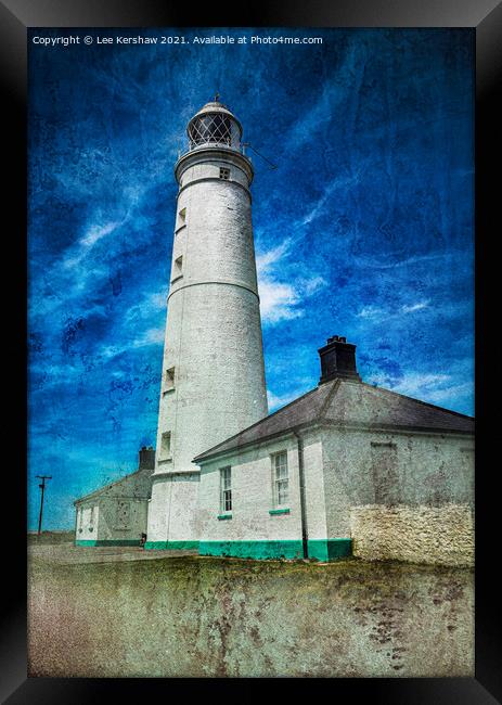 Nash Point Lighthouse Framed Print by Lee Kershaw