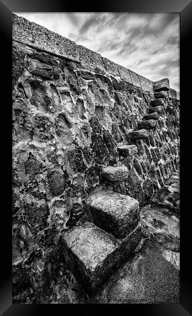 Ancient Stone Steps Framed Print by Alan Jackson