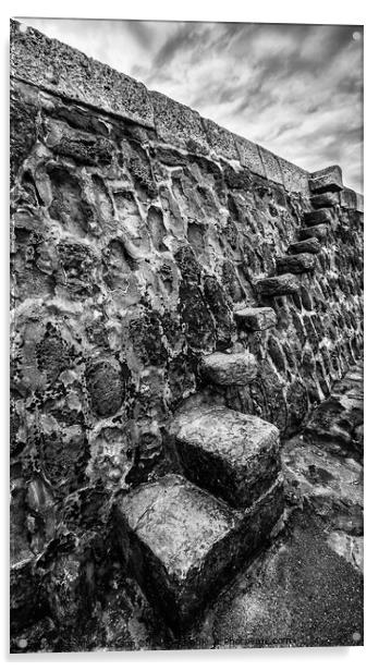 Ancient Stone Steps Acrylic by Alan Jackson