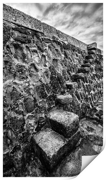 Ancient Stone Steps Print by Alan Jackson