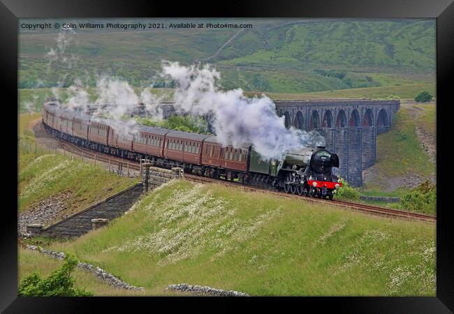 60103 Flying Scotsman at  Ribblehead  2 Framed Print by Colin Williams Photography