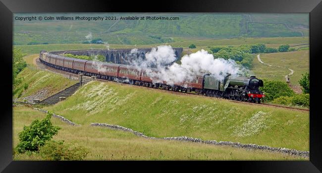 60103 Flying Scotsman at  Ribblehead  3 Framed Print by Colin Williams Photography