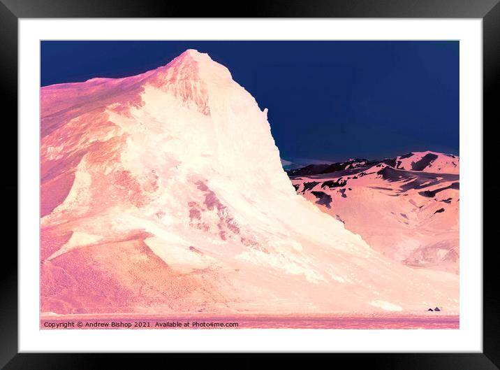 Icelandic mountain Framed Mounted Print by Andrew Bishop
