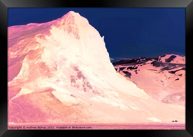 Icelandic mountain Framed Print by Andrew Bishop