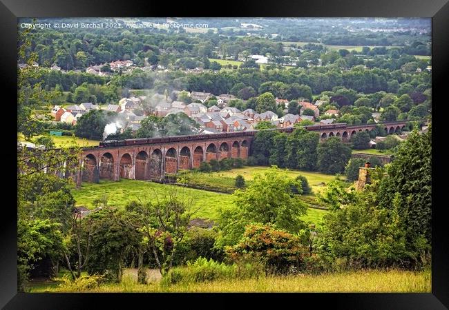 46115 Scots Guardsman crossing Whalley Viaduct, La Framed Print by David Birchall