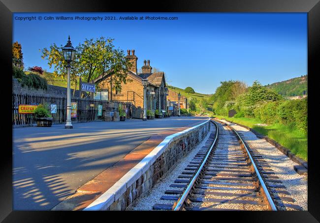 Oakworth Station 1 Framed Print by Colin Williams Photography