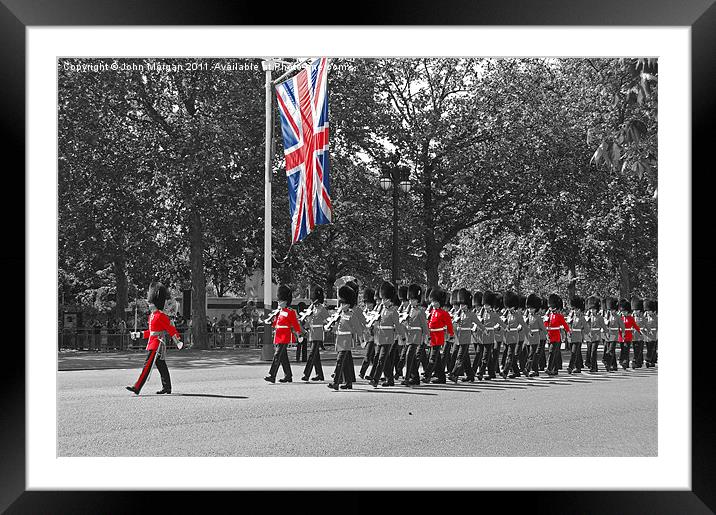 Trooping the Colours. Framed Mounted Print by John Morgan