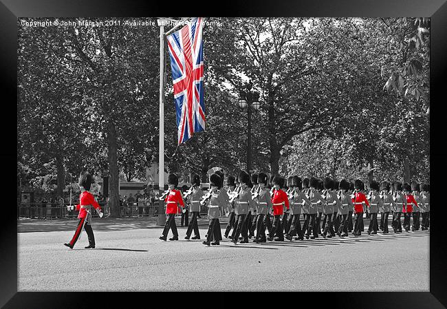 Trooping the Colours. Framed Print by John Morgan