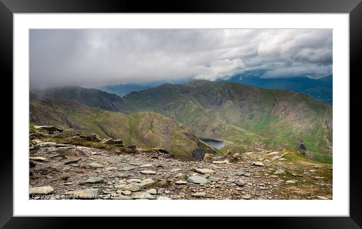 Looking over the Coniston Fells Framed Mounted Print by George Robertson