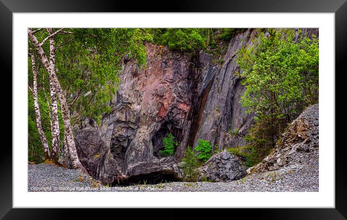 Hodge Close Quarry Framed Mounted Print by George Robertson