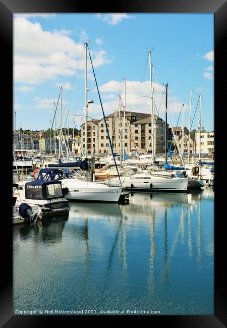 Sutton Harbour, Plymouth. Framed Print by Neil Mottershead