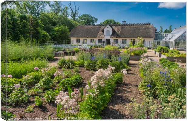 Vegetable garden at the royal Danish queens castle in Graasten,  Canvas Print by Frank Bach