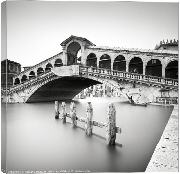 Rialto Bridge. Venice (2010) Canvas Print by Stefano Orazzini