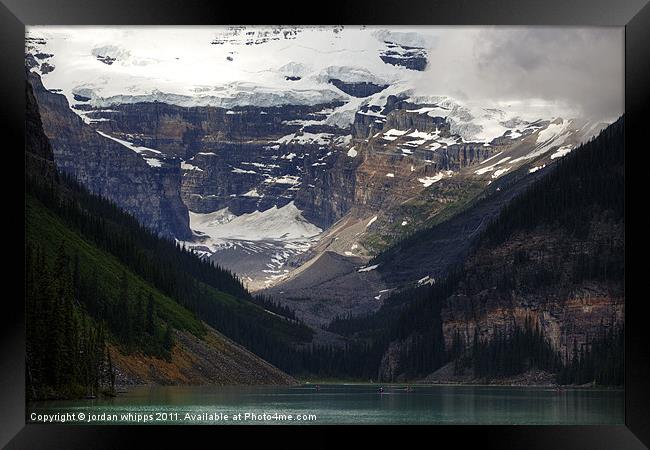 An Afternoon at Lake Louise Framed Print by jordan whipps