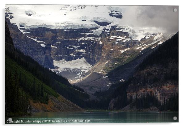 An Afternoon at Lake Louise Acrylic by jordan whipps
