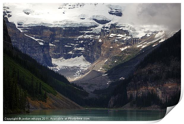 An Afternoon at Lake Louise Print by jordan whipps
