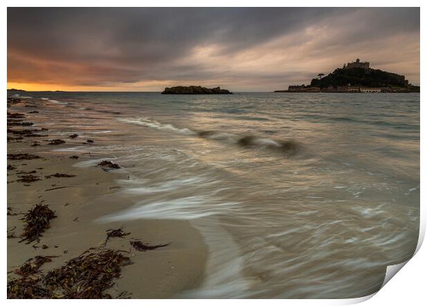 St Michael's mount - Cornwall Print by Rory Trappe