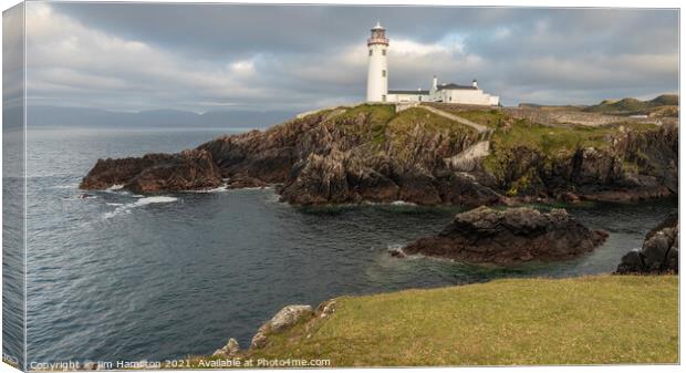 Fanad head and Lighthouse Donegal, Ireland Canvas Print by jim Hamilton