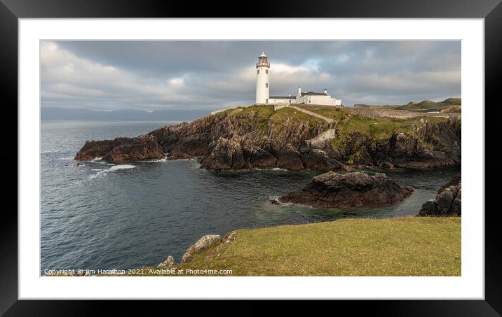Fanad head and Lighthouse Donegal, Ireland Framed Mounted Print by jim Hamilton