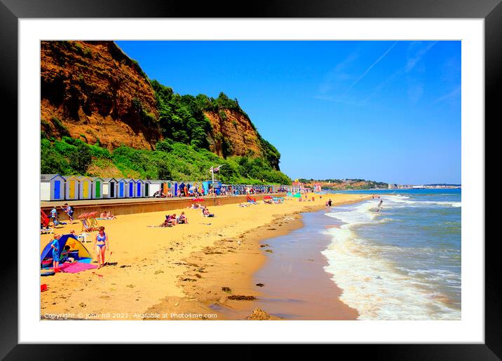 Hope Beach, Shanklin, Isle of Wight. Framed Mounted Print by john hill