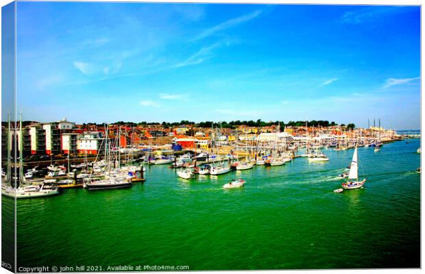 Cowes, Isle of Wight. Canvas Print by john hill