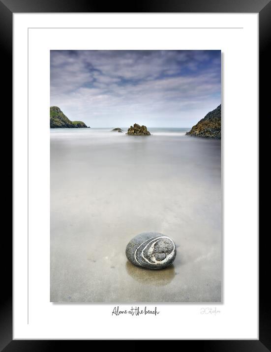 Alone at the beach Framed Mounted Print by JC studios LRPS ARPS