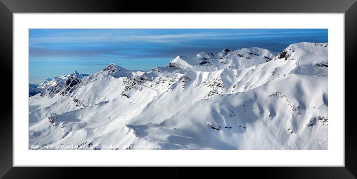 Alpine view Framed Mounted Print by David Hare
