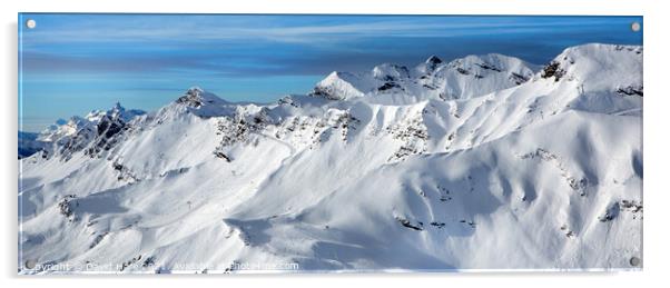 Alpine view Acrylic by David Hare